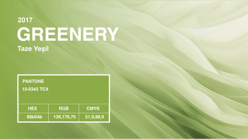 2017-Pantone Greenery-iç-mimarlık