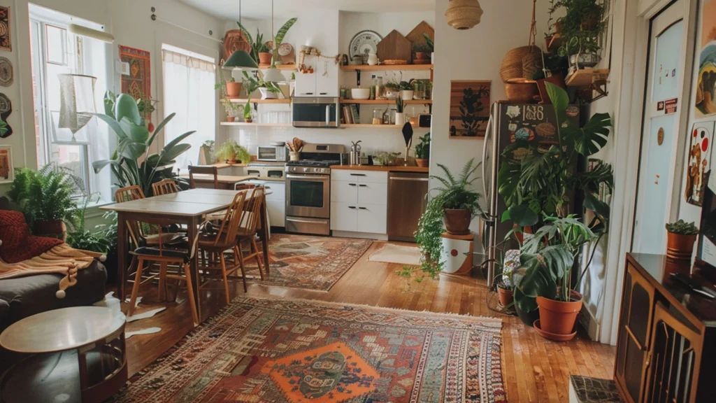 İç mimarlık-tarzlar-Modern-Bohemian-interior-design-minimalist-style