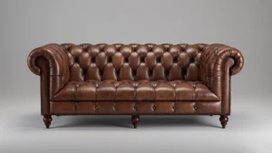 İç mimarlık ofisi-general view of iconic furniture Chesterfield sofa