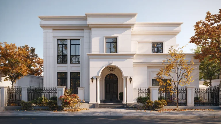 poliüretan cephe_luxury_neoclassical_villa_inspired_by_Greek_arch