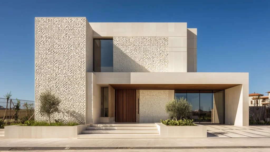 poliüretan cephe_luxury_neoclassical_villa_inspired_by_Greek_arch